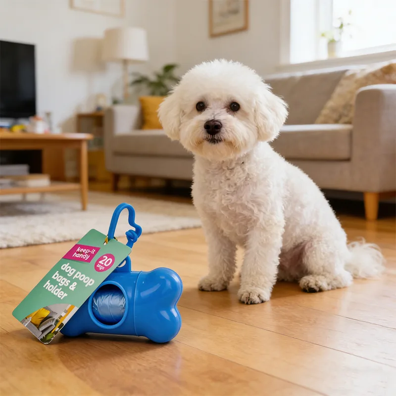 Dog Poop Bags with Holder (20 bags) Dog Poop Bags with Holder (20 bags)