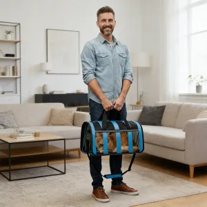Foldable Mesh Pet Carrier