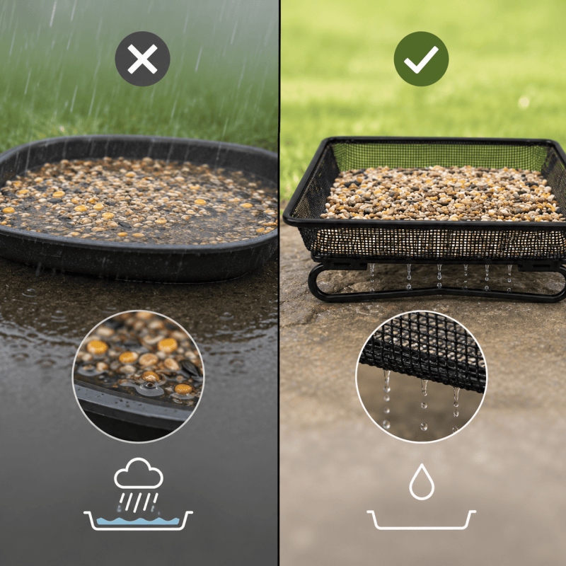 Ground Bird Feeder Tray Ground Bird Feeder Tray