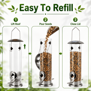 Hanging Tube Bird Feeder