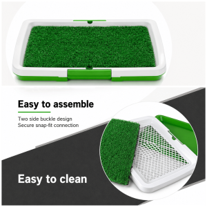 Indoor Dog Toilet with Artificial Grass