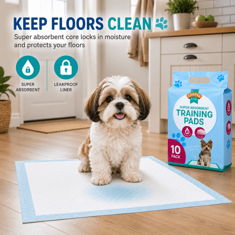 Puppy Training Pads – 10 pads, 40 × 50 cm