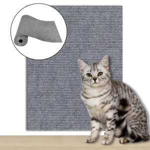 Self-Adhesive Cat Scratch Mat, 30 × 100 cm – Grey