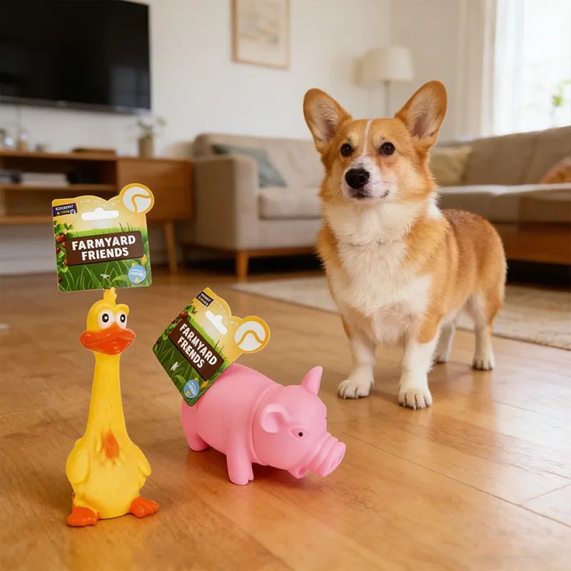 Squeaky Farm Animal Dog Toy Squeaky Farm Animal Dog Toy
