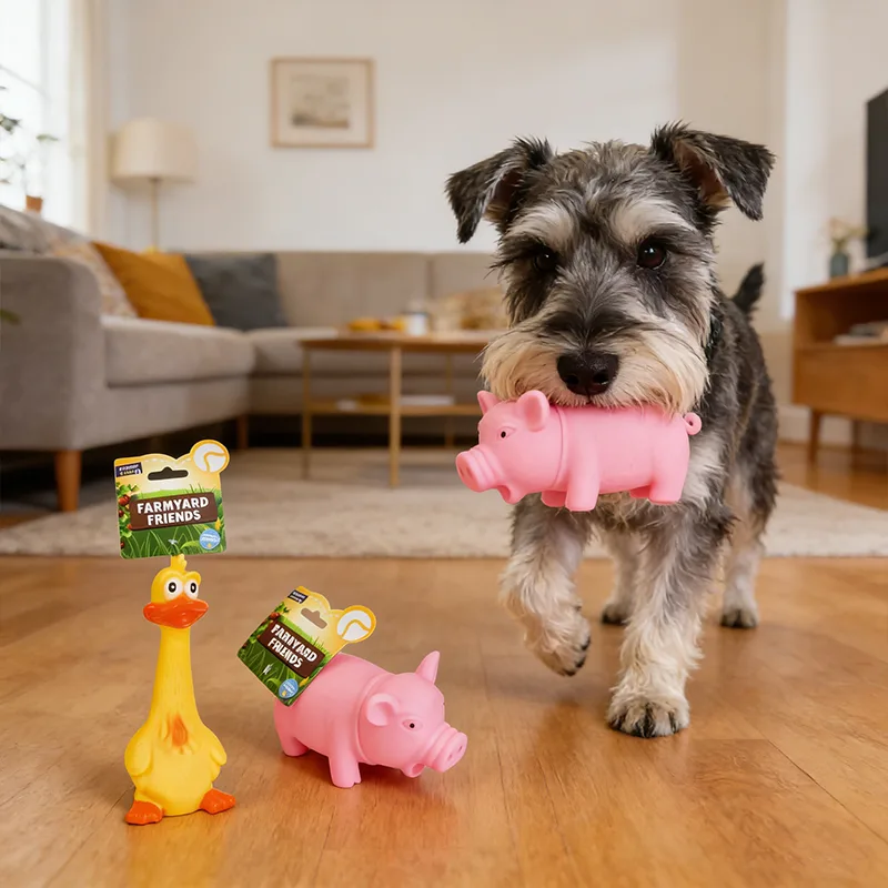 Squeaky Farm Animal Dog Toy Squeaky Farm Animal Dog Toy