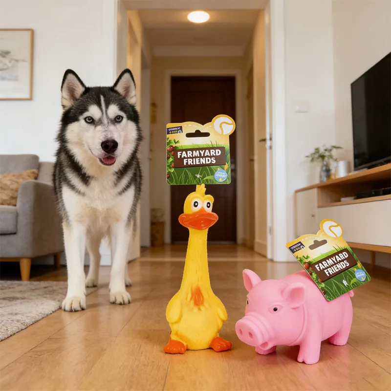 Squeaky Farm Animal Dog Toy Squeaky Farm Animal Dog Toy