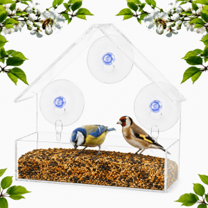 Window Bird Feeder with Suction Cups – 1 feeder